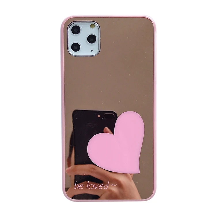 

For iphone 11 Pro Jelly soft edge full mirror phone cases back protective cover shockproof Case, Like picture shown 6#design