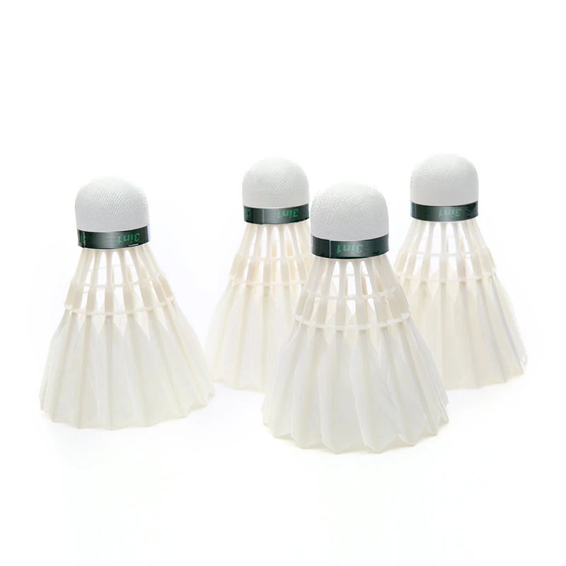 

High Quality Longer Service life Shuttlecocks Badminton Ball Goose Feather, White