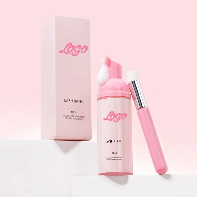 Natural Cruelty Free Oil Free Gentle Cleansing Eyelash Foam Lash Shampoo Cleanser Private Label for Individual Lashshampoo