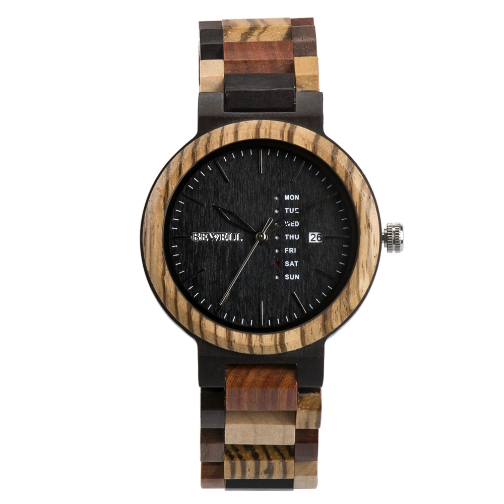 

Multi Color Wood Wholesale Watches Men Wrist Custom Logo Men Watch 2021