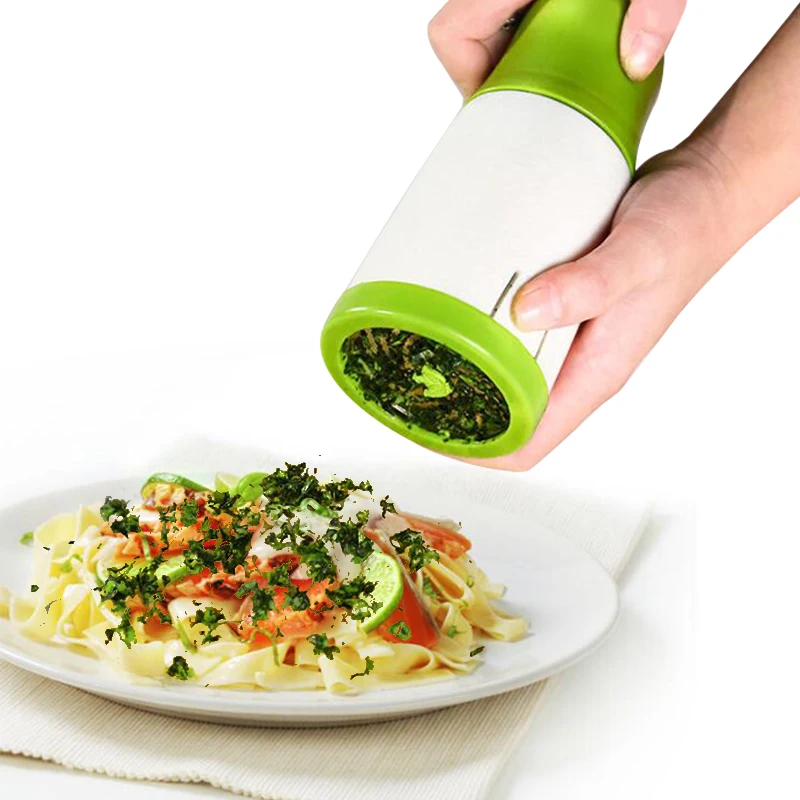 

New Product Portable Vegetable Herb Spice Grinder,Parsley Shredder Chopper Fruit Vegetable Cutter Kitchen Gadgets, Green