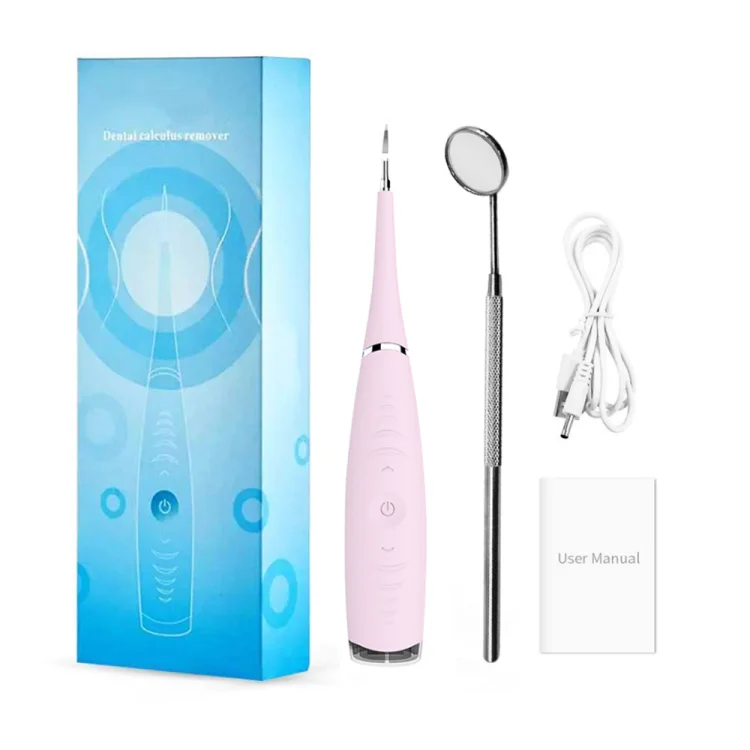 

Amazon Top Seller 2021 Wireless Dental Flush Dental Cleaner Dental Calculus Plaque Remover Medical Ultrasonic Tooth Cleaner, Blue/pink/black