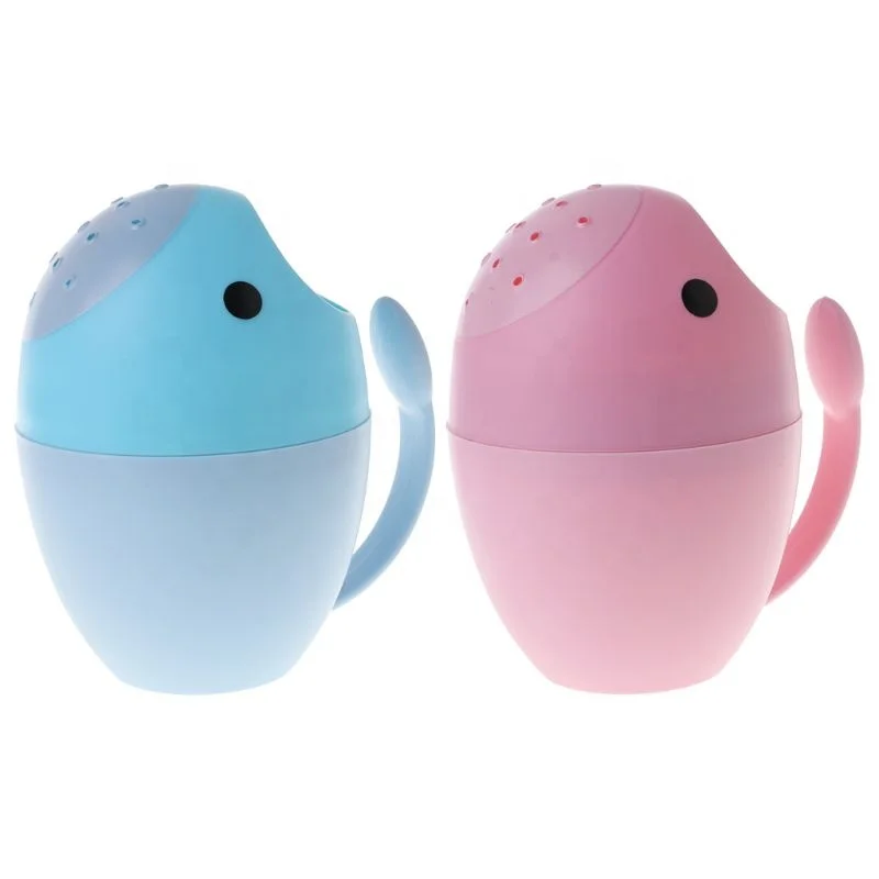 

Baby Shower Shampoo Cup Bathing Cup Bathroom Bathtub Cartoon Toys Hair Washing Cups Newborn Kids Infant, Blue,pink