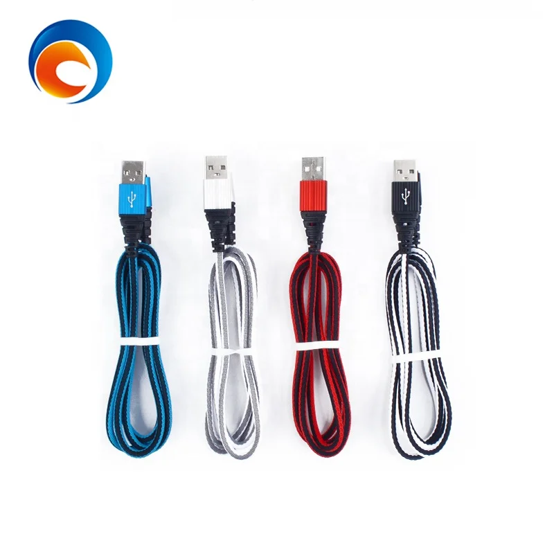 

1M 2A Data Cable Braided Micro Usb Cable For Universal Android Charger