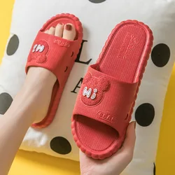 Wholesale Summer Fashion Bear Womens Slippers Sandals Multi-color Home Bathroom Soft Sandals