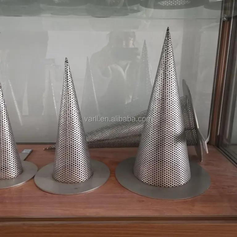 Stainless Steel Perforated Temporary Basket Cone Filter Strainer Buy