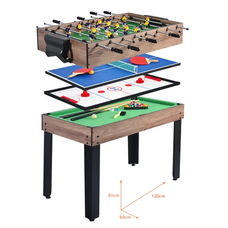 

Retail Price Convert Difference Kinds 4 in 1 Game Tables Pool/Tennis/Air Hockey/Soccer Top