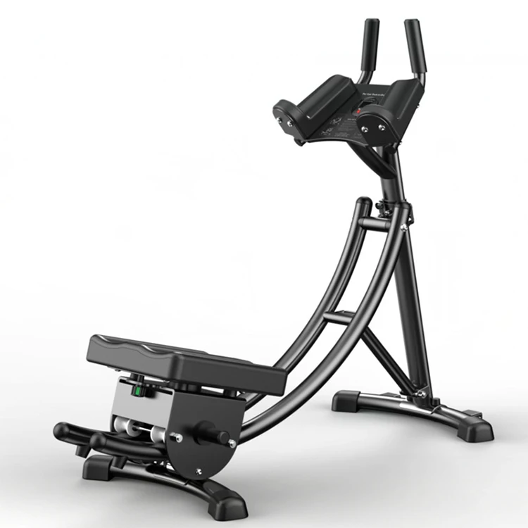 

Abdominal twister trainer gym equipment machine core fit crunch exercice bench abdominale machine, Black