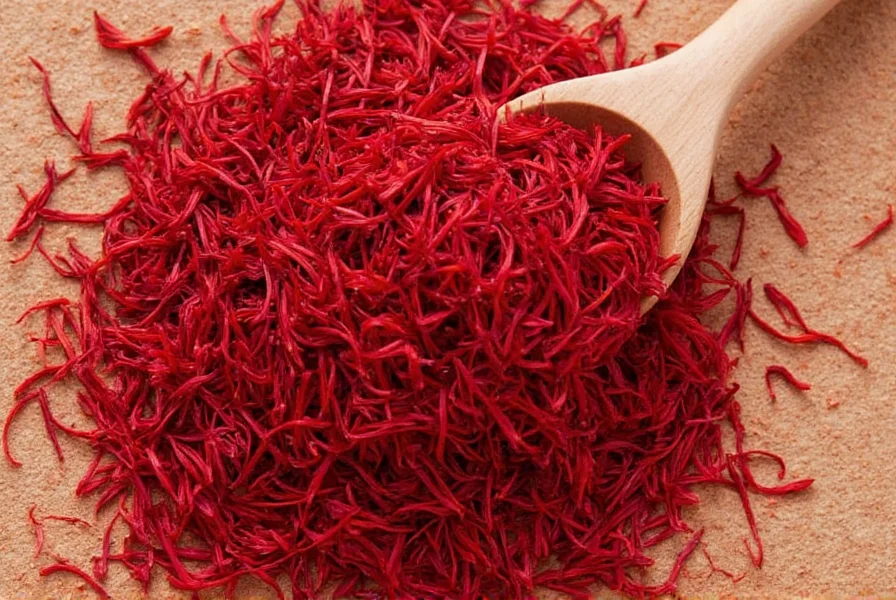 Various saffron alternatives arranged in small bowls showing color differences for cooking