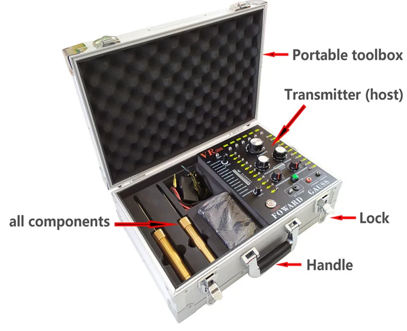 Vr12000 New Tyep Underground Gemstone Detectors Metal Detector Gold