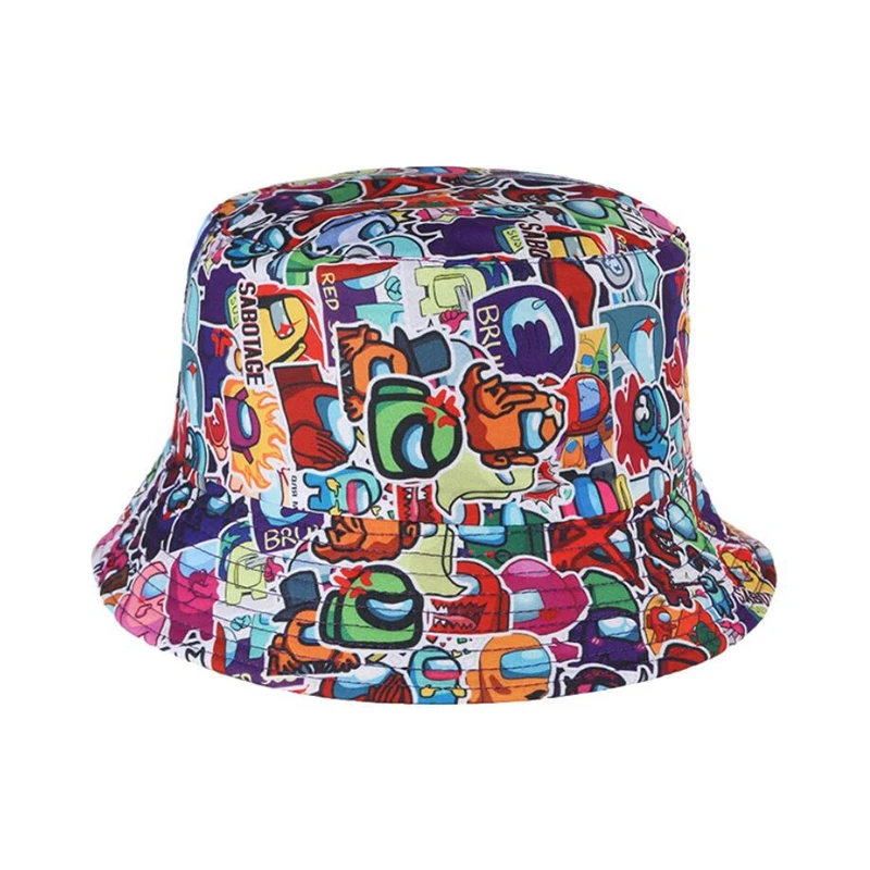 

Custom Full Print Designed Logo Bucket Hat, As request