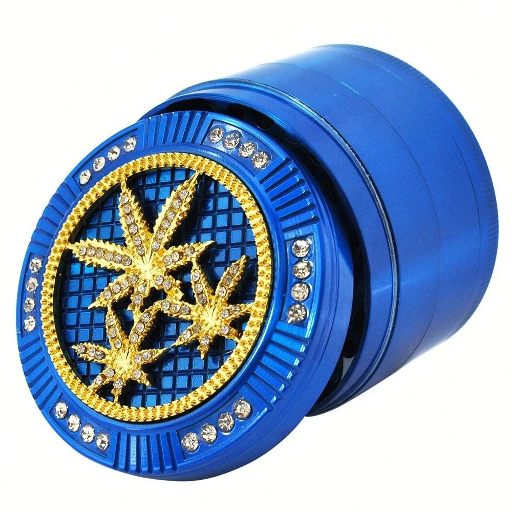

Diamond Spider 4-piece Dry Herb Grinder Diameter  Zinc Alloy Transparent Grinder, Picture