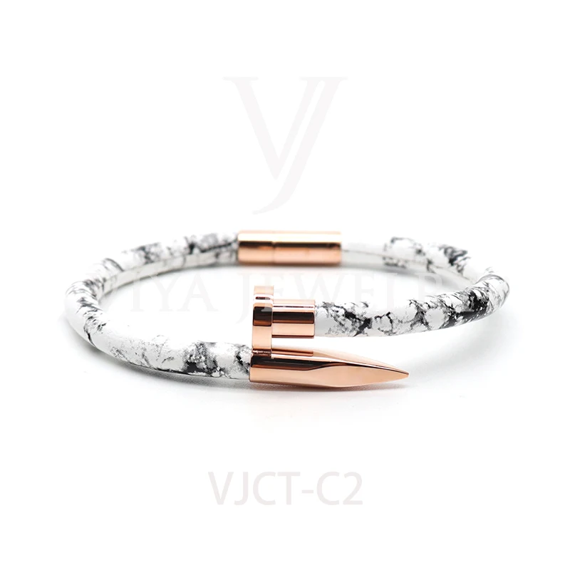 

Wholesale Quality 2020 Trendy Luxury Cow Leather Bracelet Men Leather Bracelet