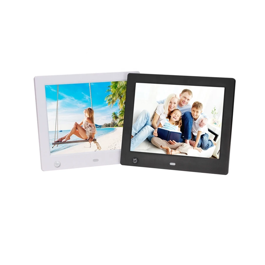 

Amazon hot selling Picture music Video Loop 8 Inch Digital Photo Frame With Motion Sensor VESA mount