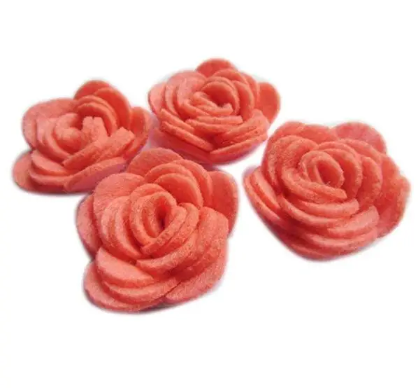 Felt Rose Flowers Applique for DIY Headband Hair Accessory Craft