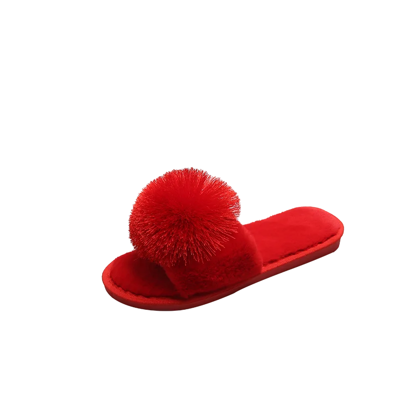 

fashion sandals women diamond fluffy slippers women fur slide sandals, Red,blue ,green ,orange ,brown