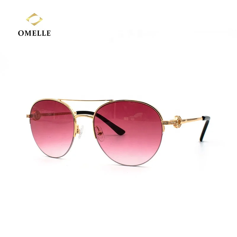 

OMELLE 2021 Summer Outdoor Driving Round Sunglasses Gradient Colors Sunglasses Light Shade Eyewear