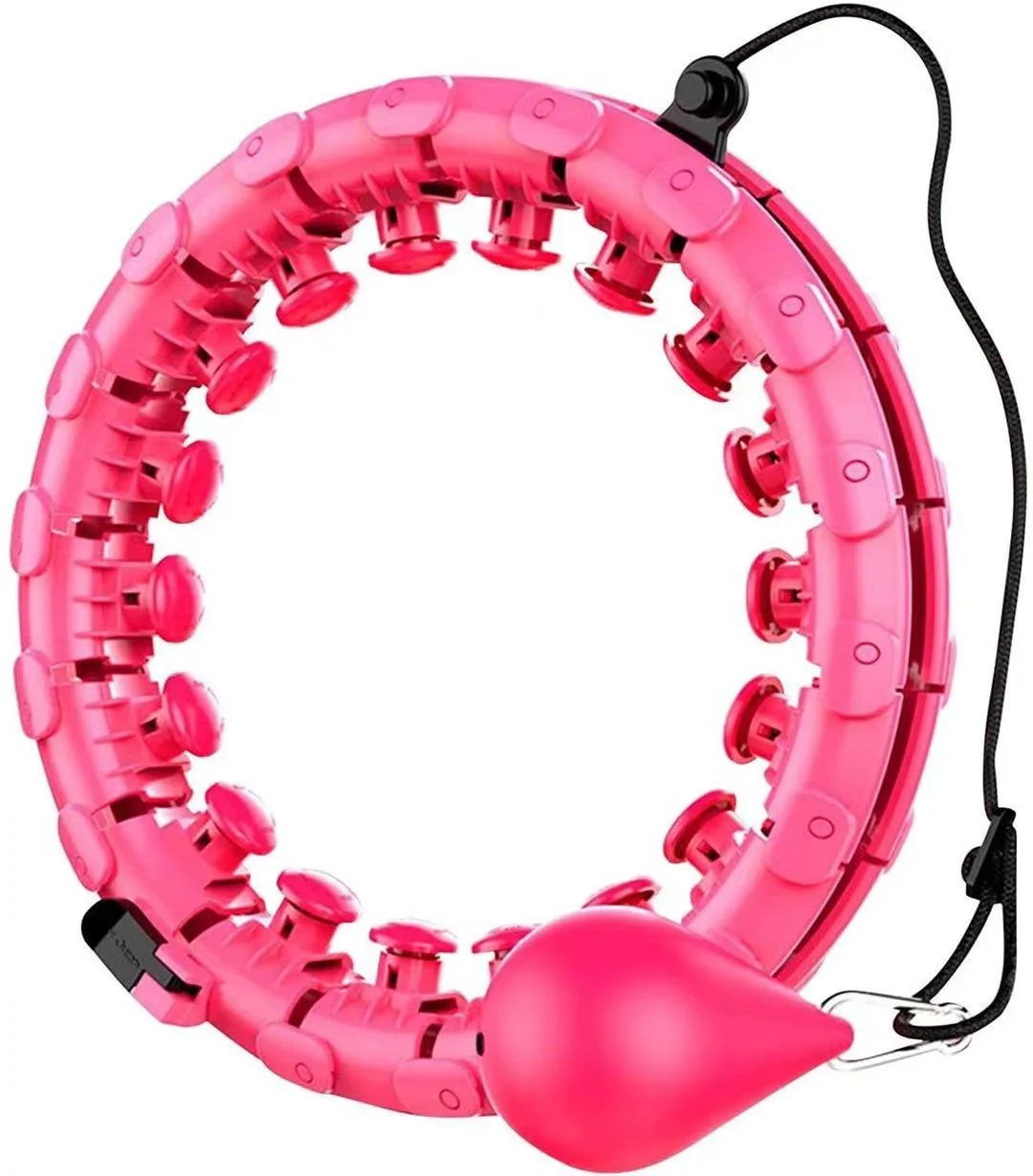 

DELUXE Lose Weight Detachable Adjustable Sports Fitness Smart Hula Hoops Ring With Auto-spinning Exercise ball, Optional
