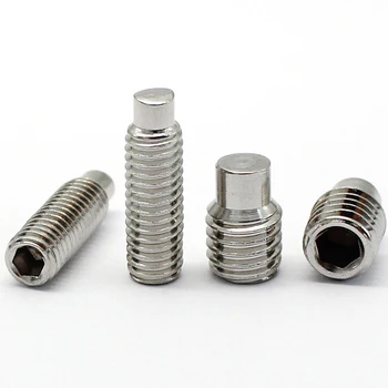 Stainless Steel Din915 M10 Hexagon Socket Grub Screws With Dog Point ...