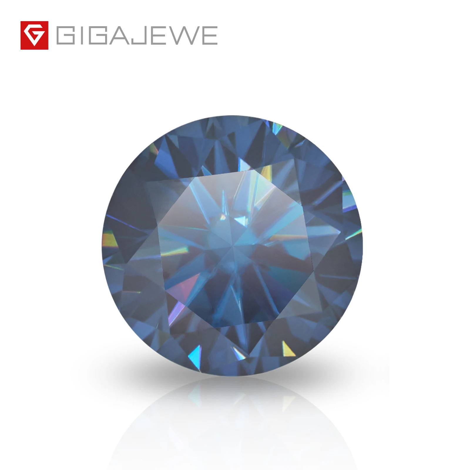 

loose moissante gemstone Synthetic diamonds price per carat Blue Color Round Cut Diamond For Jewelry
