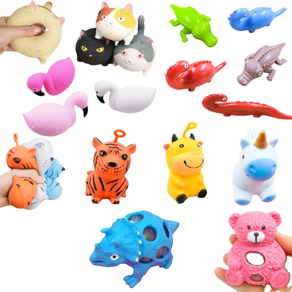 

Newly Stress Balls for Kids Adults Squishy Water Beads Animal figurine Stress Relief Toys - Fidget Sensory Office Toys