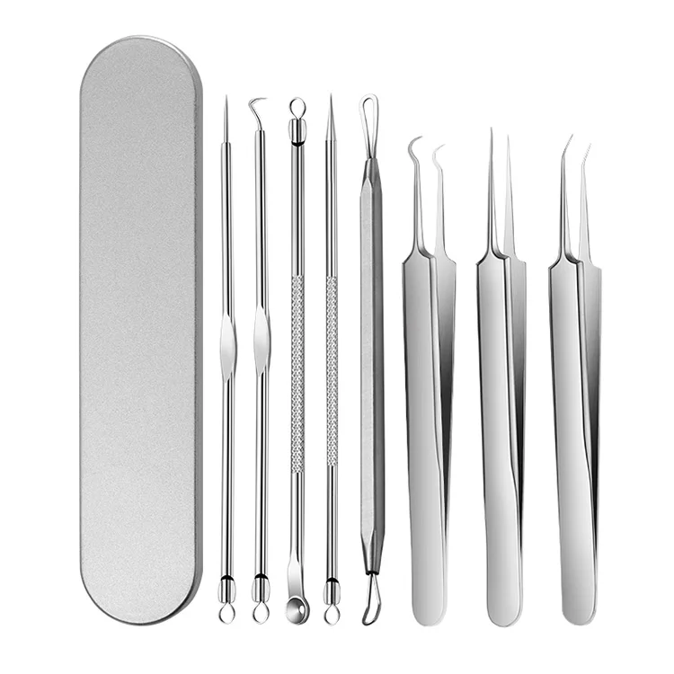 

Acne Removal Pimple Stainless Steel Blackhead Removal Acne Needle Comedone Extractor Set, Customized