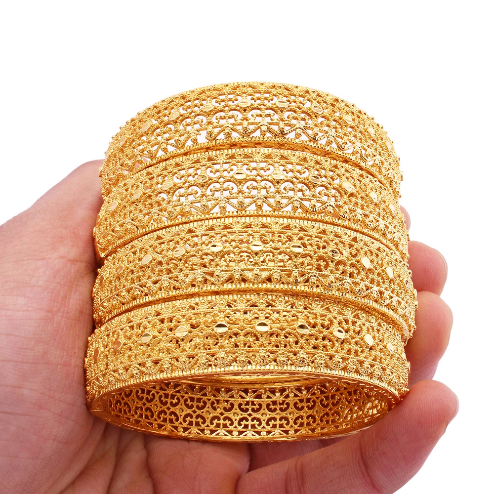 

18K gold plated couple custom accessories bangles for women jewelry bracelet wholesale wedding bracelets womens jewelry bangle