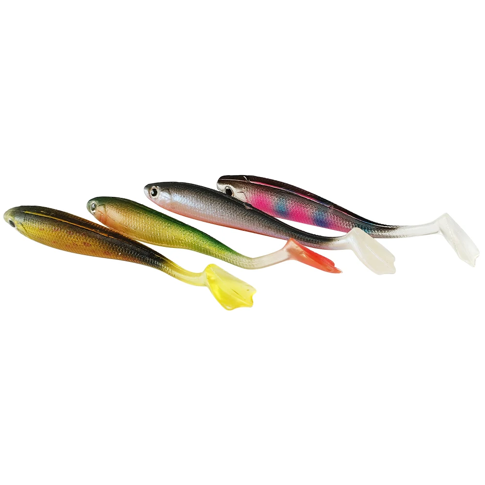 

Newbility wholesale OEM 95mm 5g 3D Eyes Paddle Tail Soft Plastic Lure Vivid Swimbait Wobblers Artificial Bait Pesca, 4 colors