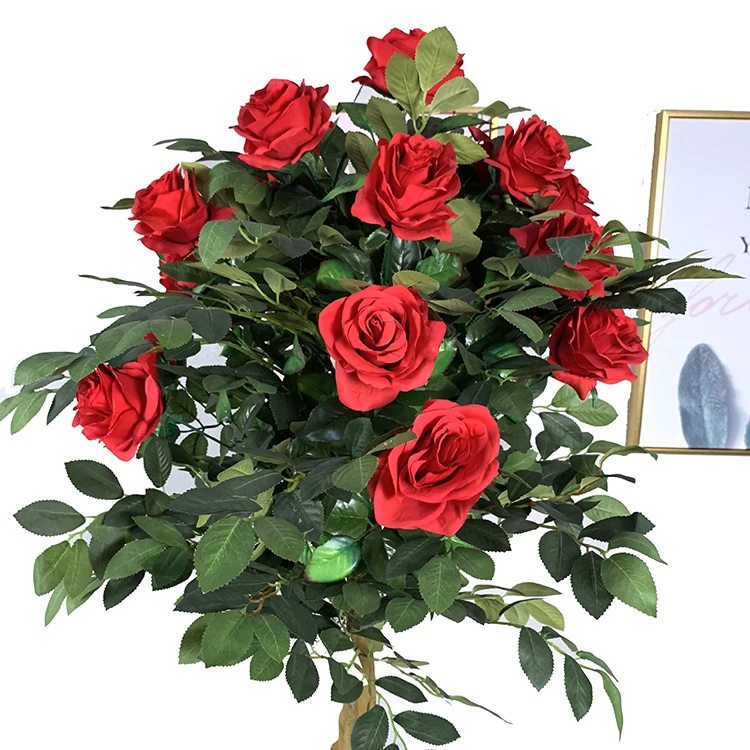 Garden Decoration Rose Flower Tree Artificial Rose Tree Buy