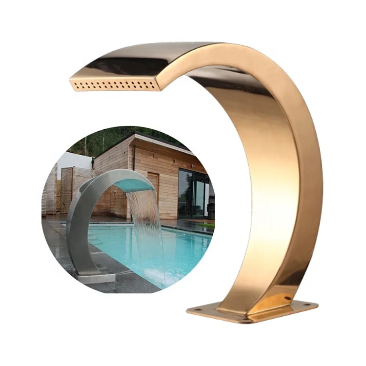 

Customized Water Park/Indoor/Outdoor Spa Pool Equipment Arc Hook Stainless Steel Massage Pool Water Curtain