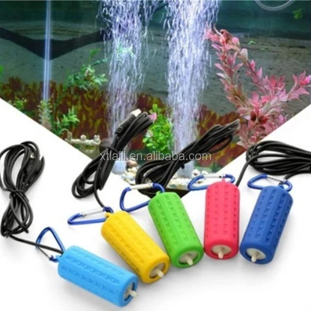 

Portable Mini USB Aquarium Fish Tank Oxygen Air Pump Mute Energy Saving Supplies Aquatic Terrarium Fish Tank Accessories, Green, rose,