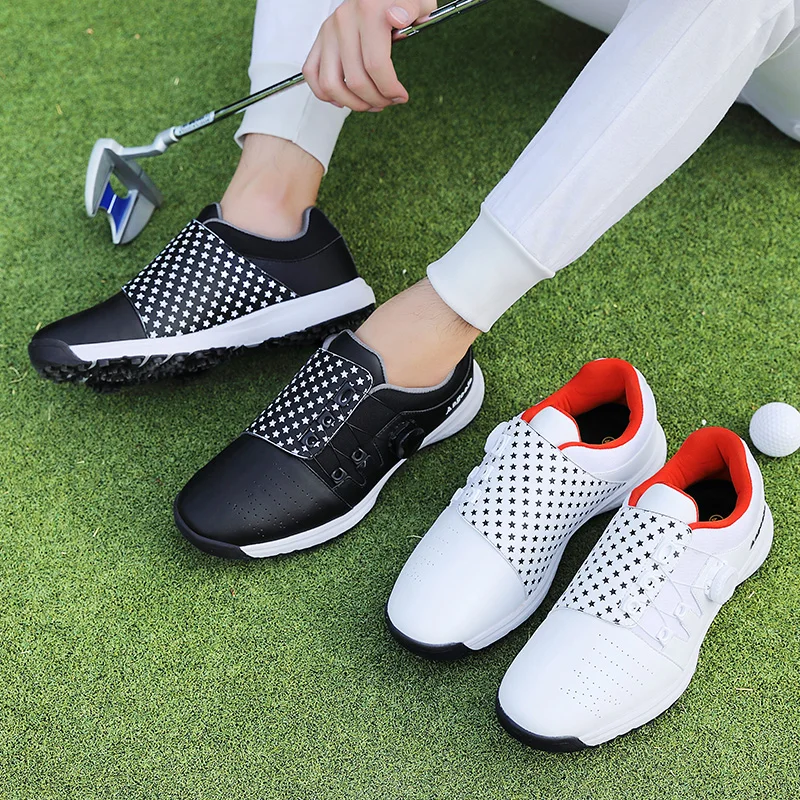 

New Arrival Fashion High-end Men's Golf Shoes High Quality Microfiber Upper Outdoor Sports Shoes Professional Training Shoes