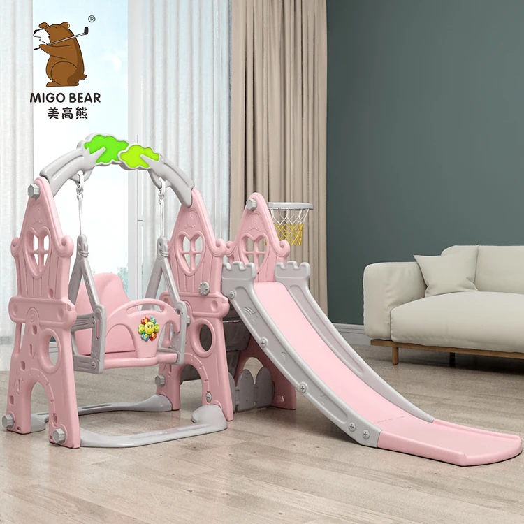 

Baby slide playground kids slide and swing set indoor plastic kids slide for sale, Pink,blue