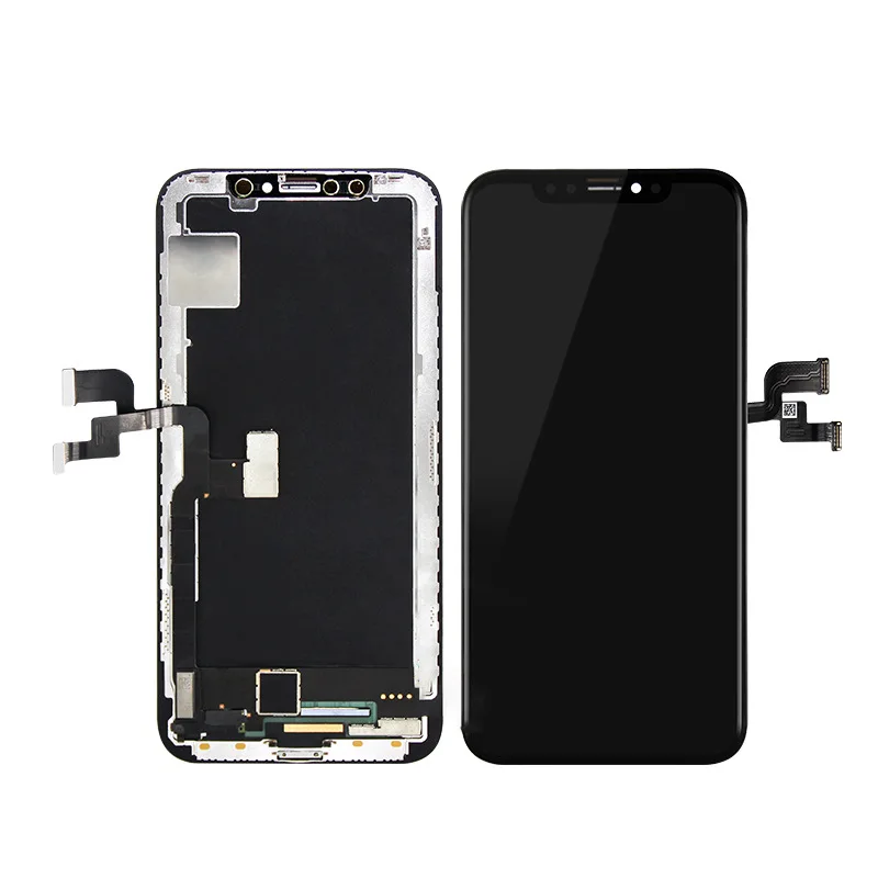 

100% tested original high quality rigid flexible display suitable for iPhone X XR XS XMAX mobile phone LCD touch screen, Black