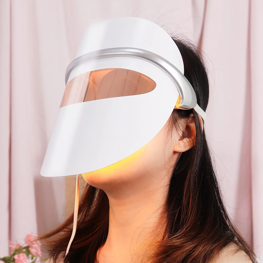 

LED Facial Mask Beauty Skin Rejuvenation Photon Light 3 Colors Mask Therapy Micro Current Wrinkle Acne Tighten Skin Eye CareTool