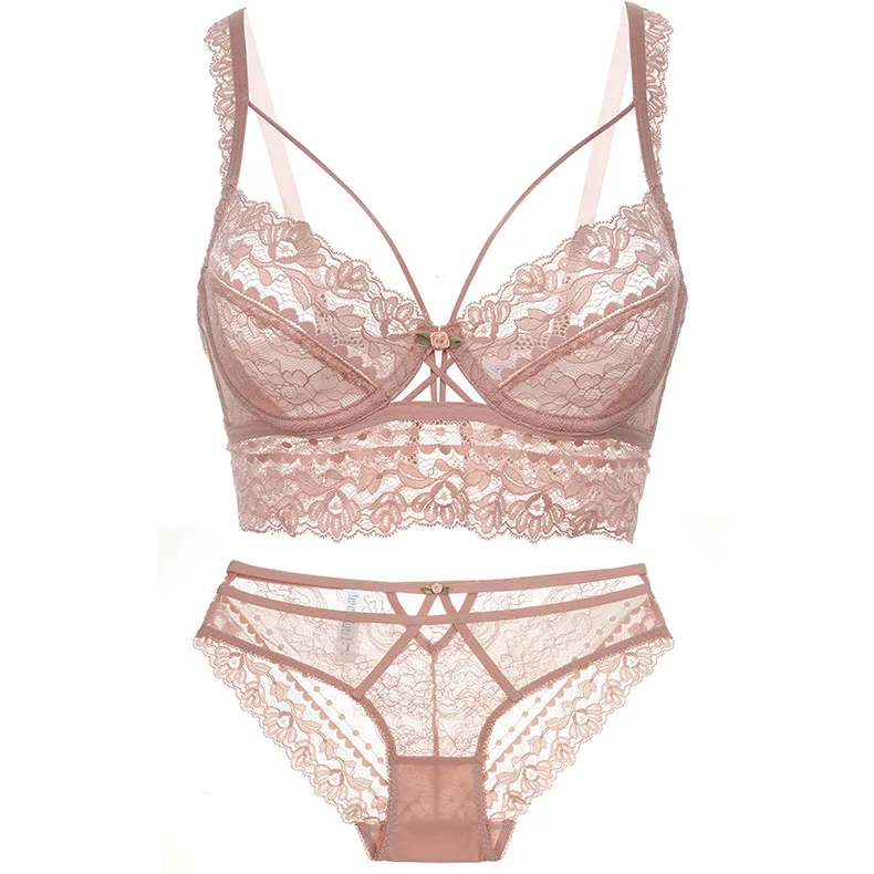 

2021 Drop shipping Underwear Wholesale Women Lingerie and Panties Ladies Lace Sexy Bra Set