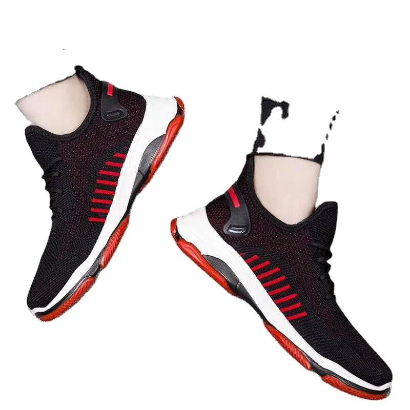 

Mens Sneakers Running Shoes Casual Fashion Sports Shoes Mens Shoes Size, Black grey red