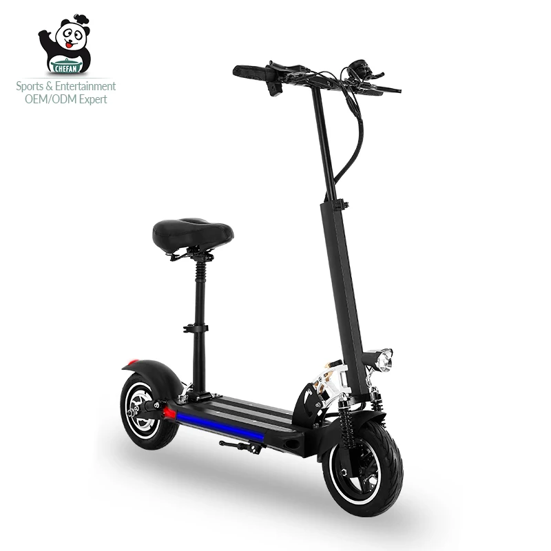 

800W Powerful Maximum 25Ah Off-Road Electric Scooter With Brushless Motor 10 Inch Fat Tire Electric Scooter, Customized color