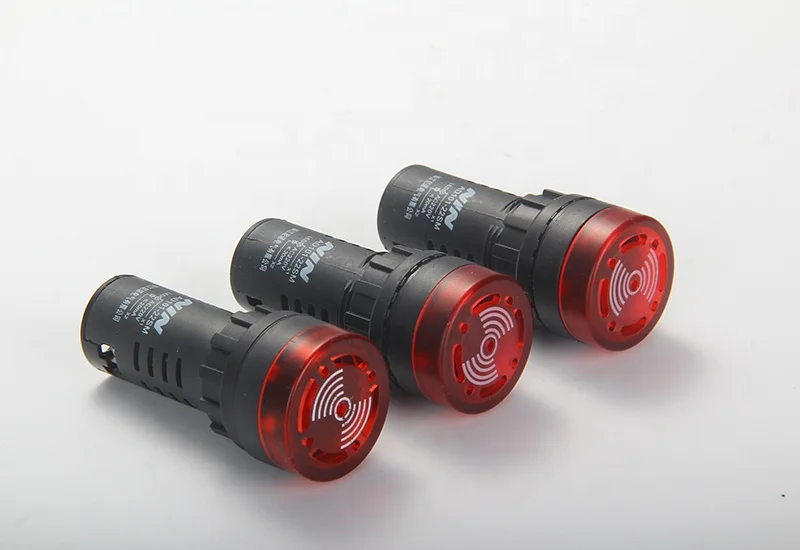 
22mm mounting size buzzer illuminated plastic indicator light buzzer high quality advanced electronic buzzer high quality 