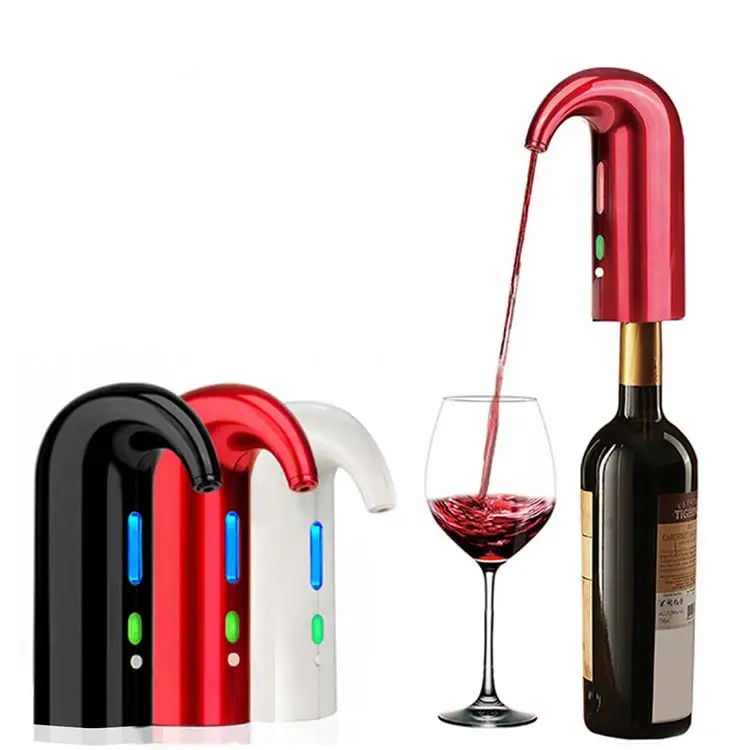 

Household products hot selling electronic wine aerator and liquor spirit dispenser bar design in amazon, Black, white, red