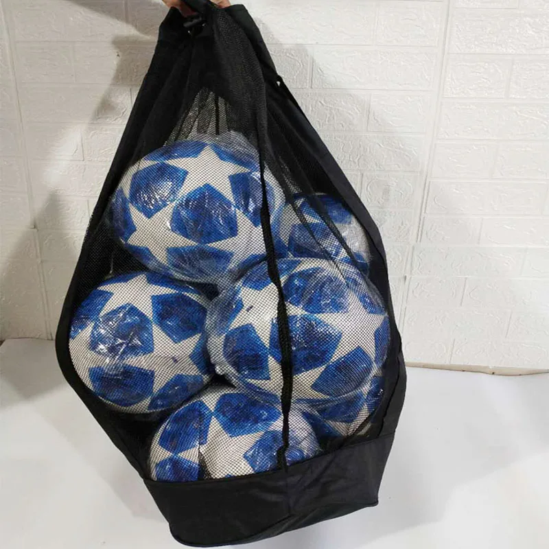 

Heavy Duty Soccer Mesh Equipment Ball Bag Adjustable Shoulder Strap Design for Sporting Accessories. Best for All Outdoor