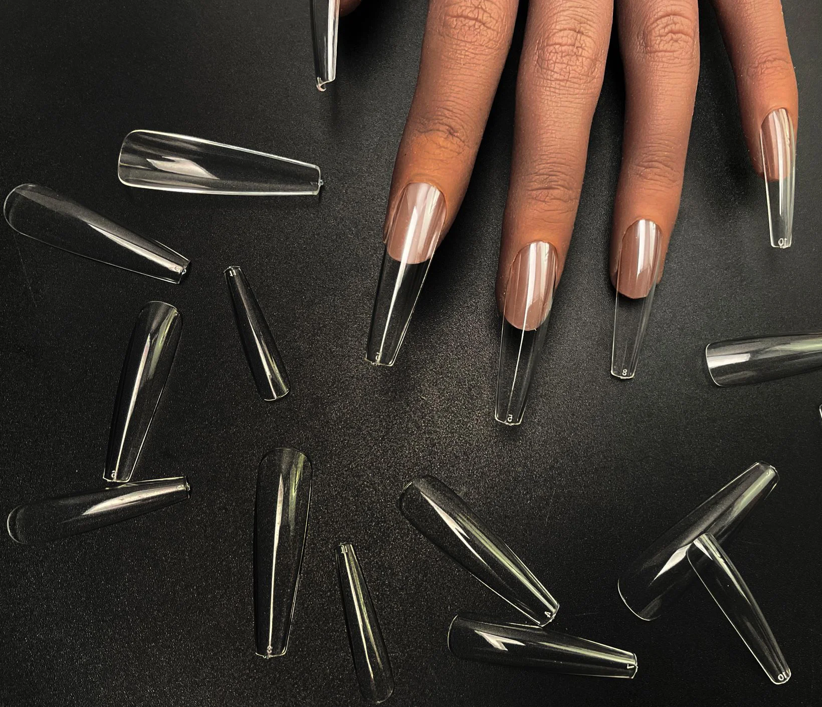 

500pcs French Full Cover Short Soft Gel Nail Tips Oval Stiletto Tapered Square Almond Coffin Xl Xxl Clear Nail Tips