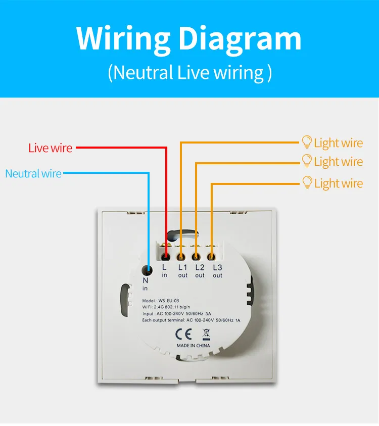 Gang wiring diagram switch 3 Wiring A