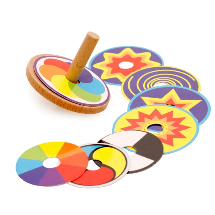 

New Arrival Intelligence wooden toy Motoric Skills train Perpetual Motion Toy Wooden Spinning Top