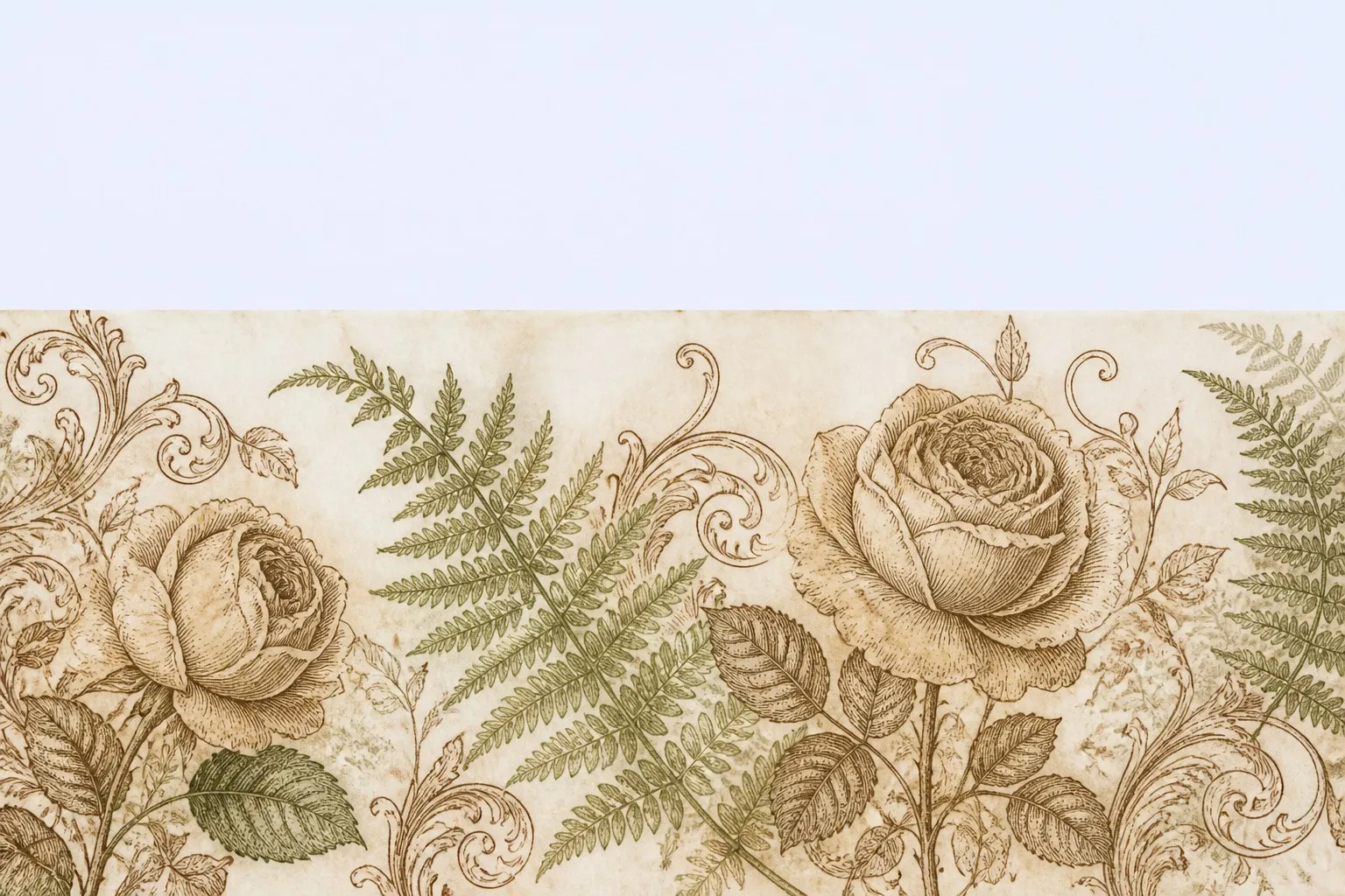 European ornamental scroll pattern washi tape