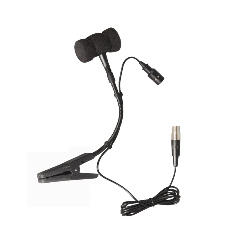 

Clip on Condenser Gooseneck Microphone Professional Instrument Microphone for Violin Mandolin Saxphone