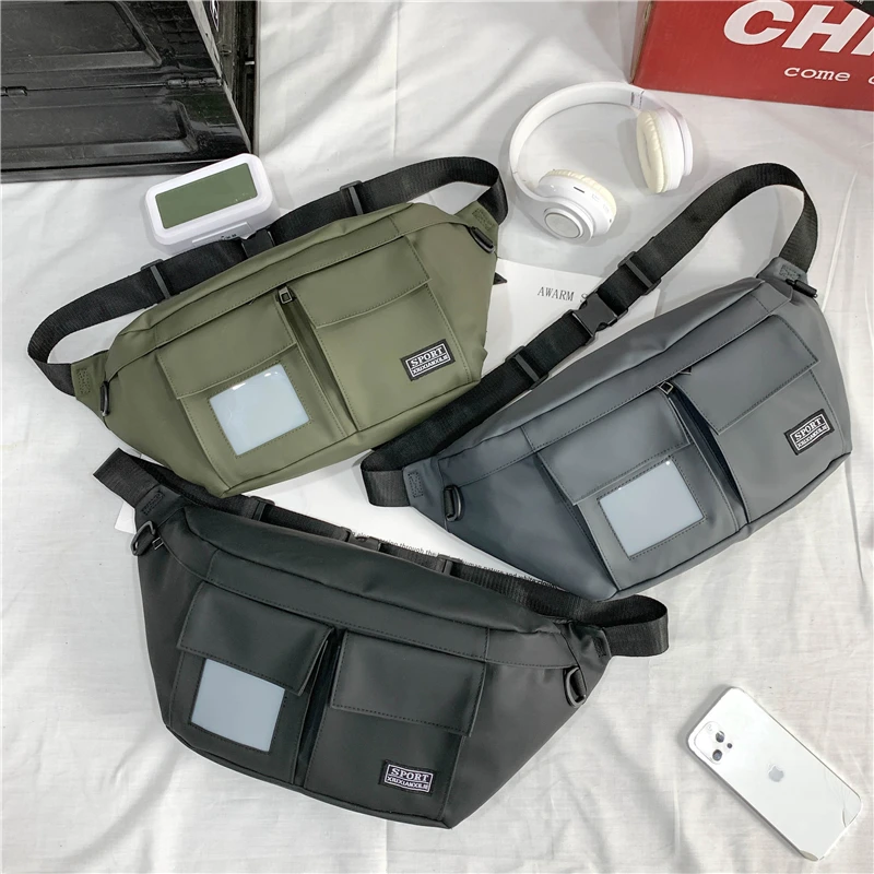 

Large capacity outdoor sport fashion Sling Bag Crossbody Daypack Casual Backpack Chest Bag, Green,black,gray