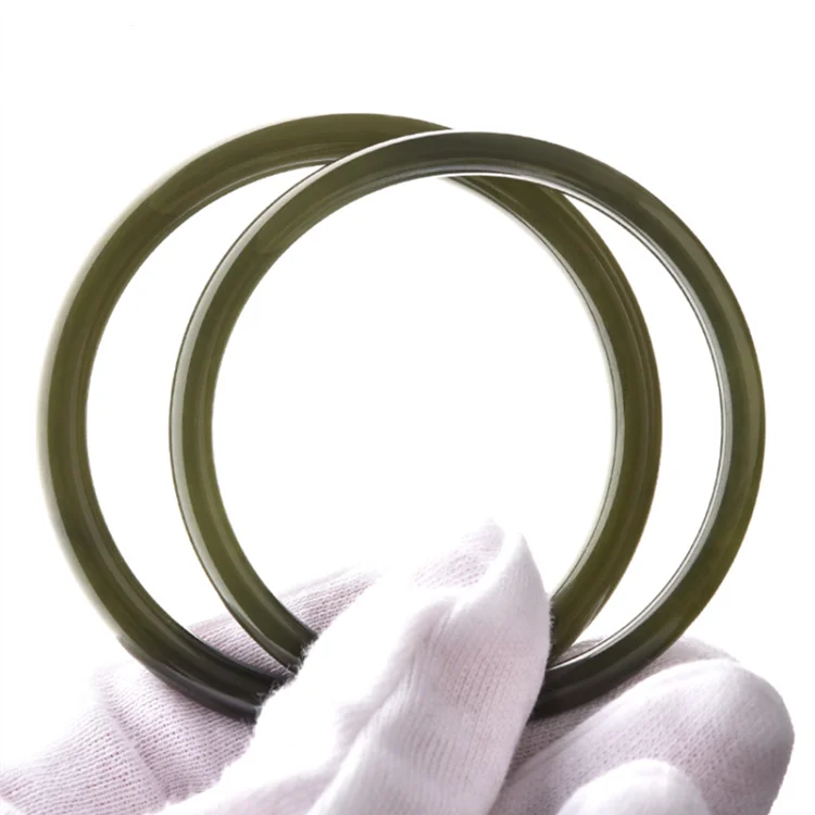 

Green round Jade Gemstone Bangle Thin Jade Bracelet Solid Jade Bangle Nephrite Bangle Internal Diameter 54.3mm-62mm, Purple color