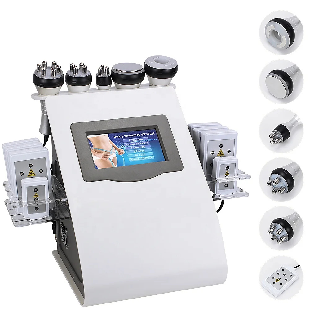 

6 in 1 Cellulite removal 40k lipo laser body massager slimming device weight loss machine vacuum cavitation system