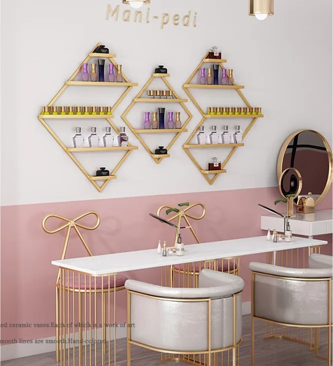 Iron Mesh Home Wall Storage Rack With Hook Wood Wall Shelf